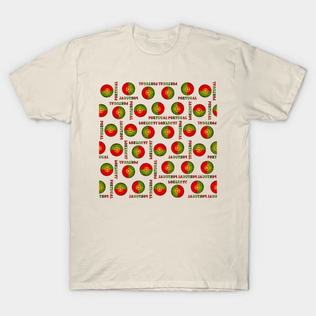 Portugal flag pattern T-Shirt by Gaspar Avila